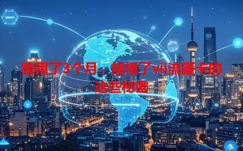我用了3个月，搞懂了vii流量卡的这些秘密