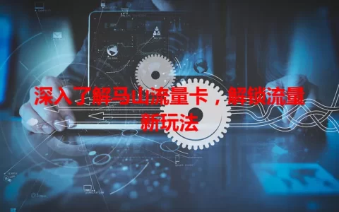 深入了解马山流量卡，解锁流量新玩法