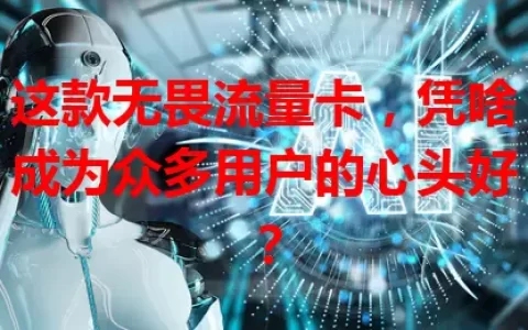 这款无畏流量卡，凭啥成为众多用户的心头好？