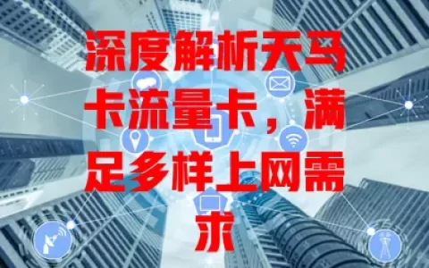 深度解析天马卡流量卡，满足多样上网需求