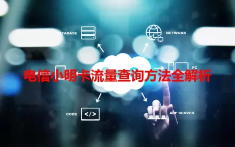 电信小明卡流量查询方法全解析