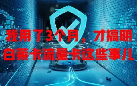 我用了3个月，才搞明白莱卡流量卡这些事儿