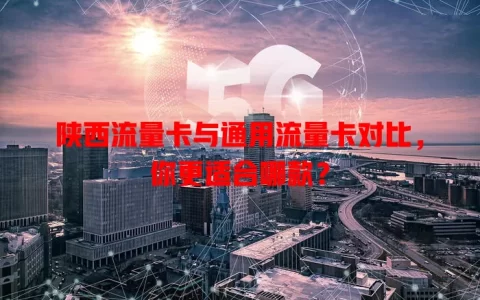 陕西流量卡与通用流量卡对比，你更适合哪款？