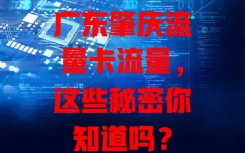 广东肇庆流量卡流量，这些秘密你知道吗？