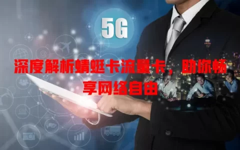 深度解析蜻蜓卡流量卡，助你畅享网络自由