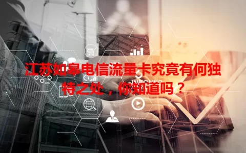 江苏如皋电信流量卡究竟有何独特之处，你知道吗？