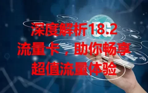 深度解析18.2流量卡，助你畅享超值流量体验