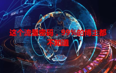 这个流量密码，99%的博主都不知道