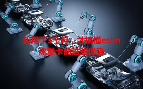 我用了3个月，才搞懂eslm流量卡的这些优势