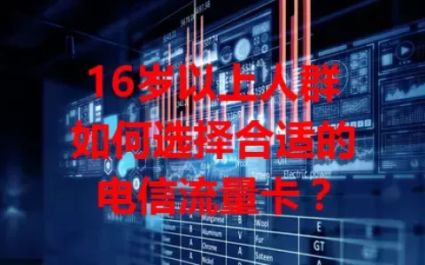 16岁以上人群如何选择合适的电信流量卡？