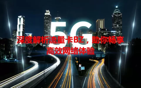 深度解析流量卡BZ，助你畅享高效网络体验