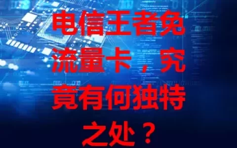 电信王者免流量卡，究竟有何独特之处？