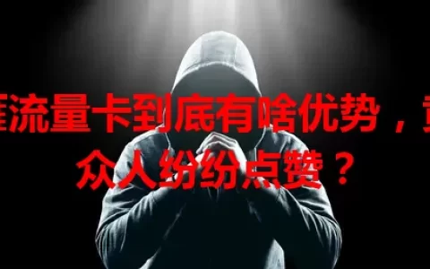 小雁流量卡到底有啥优势，竟让众人纷纷点赞？