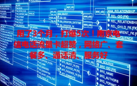 用了3个月，打爆5次！南京电信电话流量卡超赞，网络广、套餐多、通话清、服务好