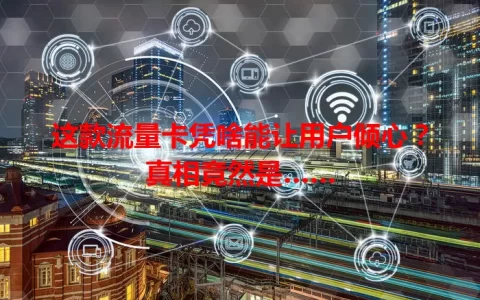 这款流量卡凭啥能让用户倾心？真相竟然是……