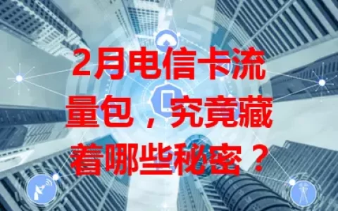 2月电信卡流量包，究竟藏着哪些秘密？