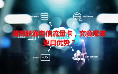 湖南联通电信流量卡，究竟哪家更具优势？