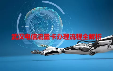 武汉电信流量卡办理流程全解析
