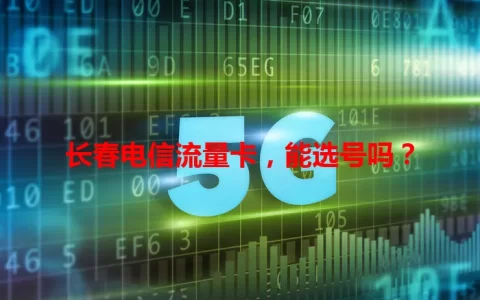 长春电信流量卡，能选号吗？