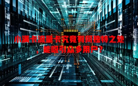 小满卡流量卡究竟有何独特之处，能吸引众多用户？
