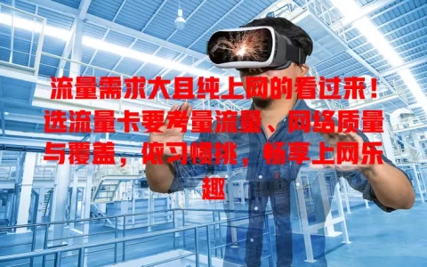 流量需求大且纯上网的看过来！选流量卡要考量流量、网络质量与覆盖，依习惯挑，畅享上网乐趣
