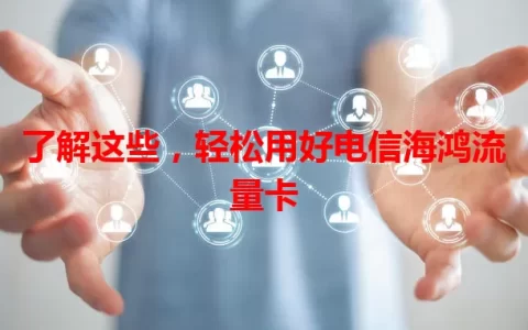 了解这些，轻松用好电信海鸿流量卡