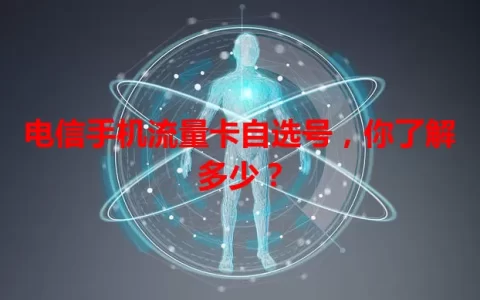电信手机流量卡自选号，你了解多少？