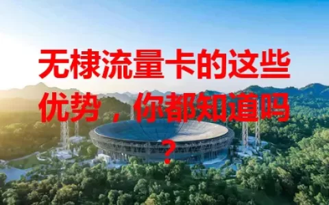 无棣流量卡的这些优势，你都知道吗？
