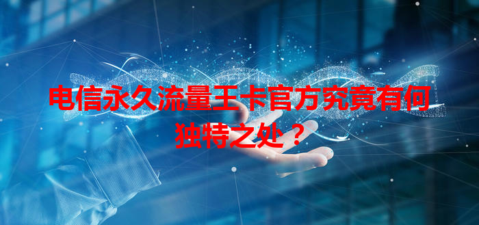 电信永久流量王卡官方究竟有何独特之处？