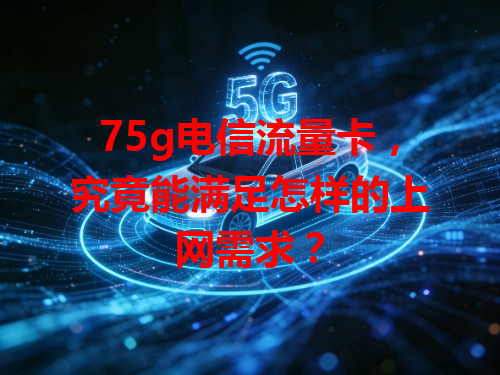 75g电信流量卡，究竟能满足怎样的上网需求？