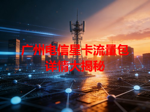 广州电信星卡流量包详情大揭秘