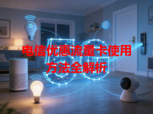 电信优惠流量卡使用方法全解析