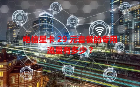 电信星卡 29 元套餐的专用流量有多少？