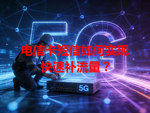 电信卡短信如何实现快速补流量？