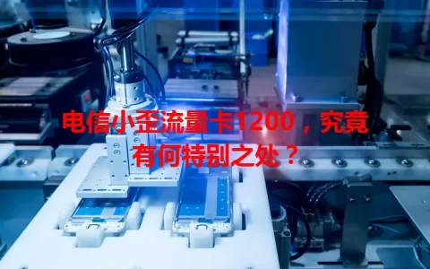 电信小歪流量卡1200，究竟有何特别之处？