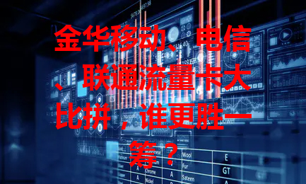 金华移动、电信、联通流量卡大比拼，谁更胜一筹？