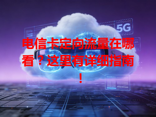 电信卡定向流量在哪看？这里有详细指南！