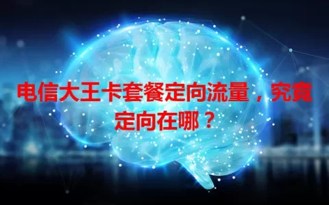 电信大王卡套餐定向流量，究竟定向在哪？