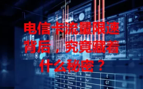 电信卡流量限速背后，究竟藏着什么秘密？