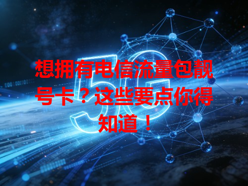 想拥有电信流量包靓号卡？这些要点你得知道！