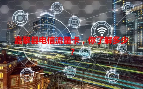 嘉黎县电信流量卡，你了解多少？