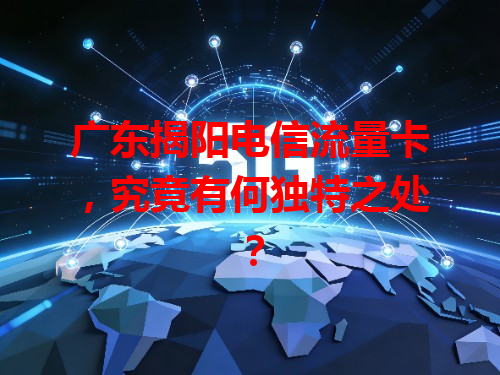 广东揭阳电信流量卡，究竟有何独特之处？