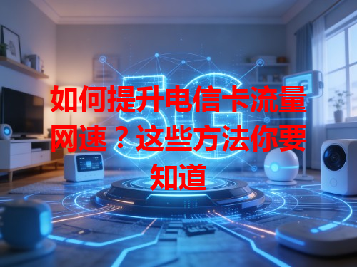如何提升电信卡流量网速？这些方法你要知道