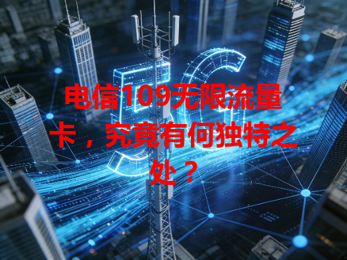 电信109无限流量卡，究竟有何独特之处？