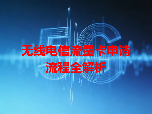 无线电信流量卡申请流程全解析