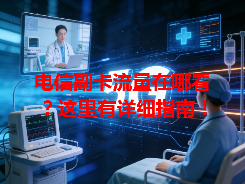 电信副卡流量在哪看？这里有详细指南！