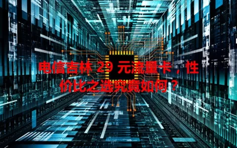 电信吉林 29 元流量卡，性价比之选究竟如何？