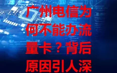 广州电信为何不能办流量卡？背后原因引人深思