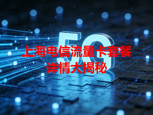 上海电信流量卡套餐详情大揭秘