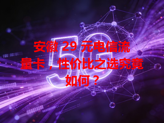 安徽 29 元电信流量卡，性价比之选究竟如何？